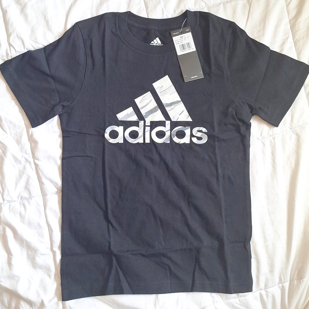 ADIDAS black and white T-Shirt
